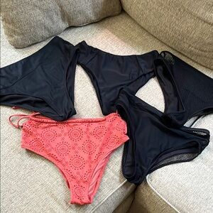 5 bikini bottoms size medium